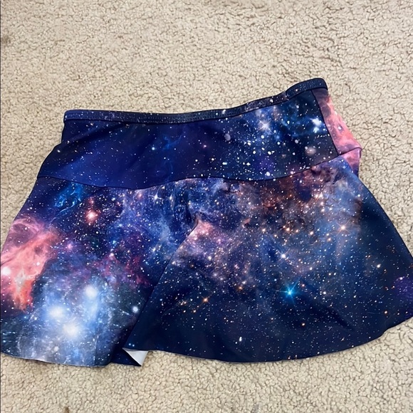 Lot of 3 Lands End Girls Swim Skirts - Pink, Blue, Star , Sky - Picture 7 of 9